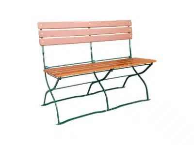 Biergartenbank Berta 4/3 gvz grün